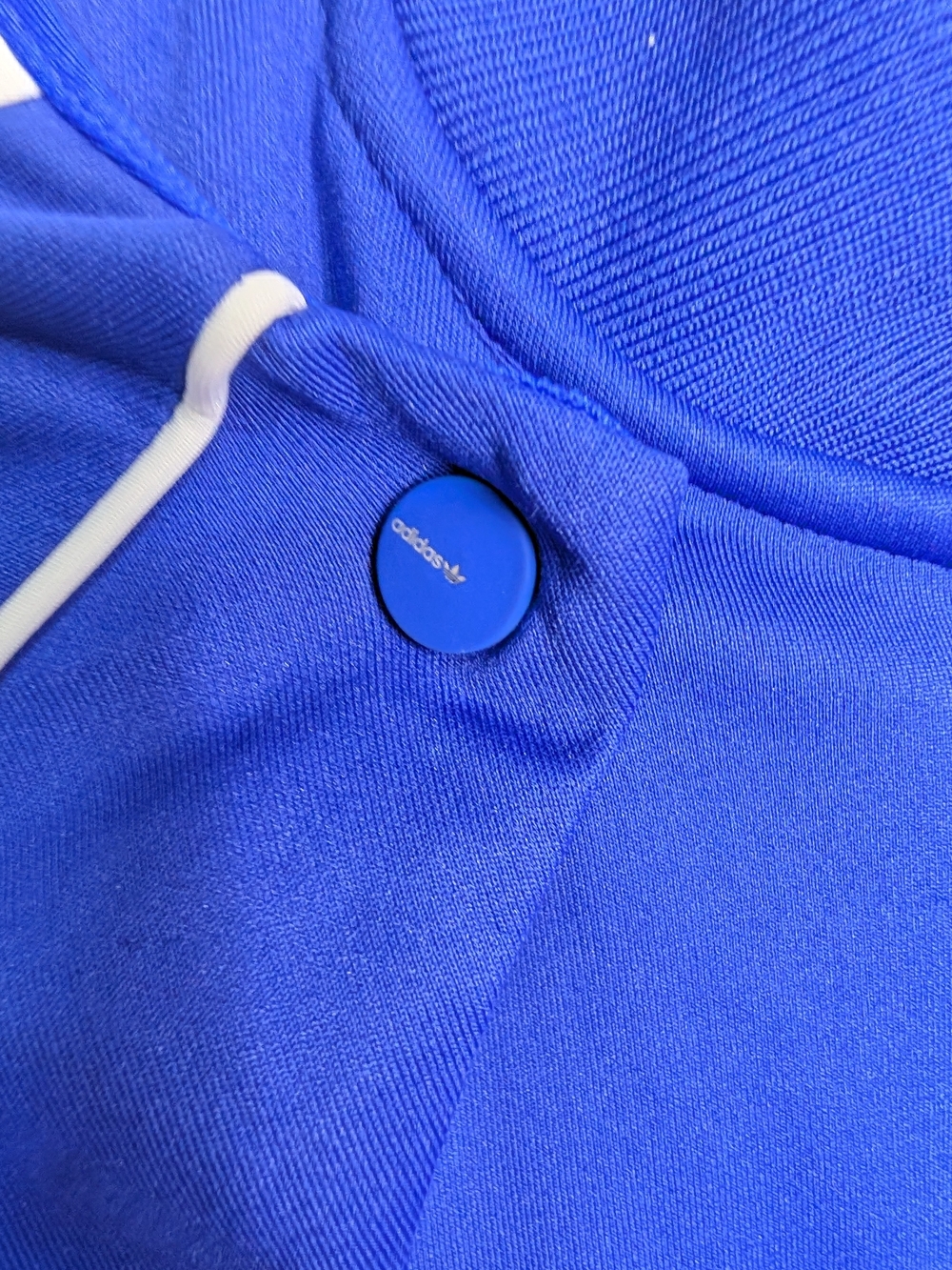 adidas Women's Blue Track Jacket - Classic Trefoil Detachable Sleves - Picture 6 of 12